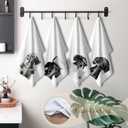 Dachshund Gifts Hand Towels for Bathroom Set of 4, Dachshund Bathroom Decor, Weiner Dog Gifts for Women, Wiener Dog Hand Towels for Home Decor, 24x16 Inch
