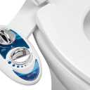 LUXE Bidet NEO 120  Single Nozzle, SelfCleaning, NonElectric Bidet Attachment for Toilet Seat, Adjustable Water Pressure, Rear Wash (White)