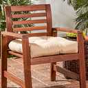 Greendale Home Fashions Outdoor Square Tufted Dining Seat Cushion, Set of 1, Sanddollar