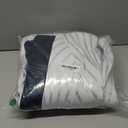 100% Blackout Curtains for Bedroom, White Silver Foil Pattern Curtains 72 Inch Length Living Room Darkening Thermal Insulated Metallic Silver Wave Print Drapes Grommet Window Curtains 2 Panels