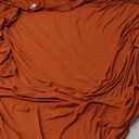 Round Spandex Tablecloth, Elastic Fitted Waterproof Tablecloths for 45"-56" Tables, Stretch Washable Picnic Table Cover for Camping, Dining, Indoor and Outdoor, Rust