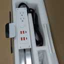 Drawer Outlet Kit PD30W USB-C Fast Charging Station USB Power Cabinet Plug Charging Strip Recessed Vanity Table Box Desk Nightstand Mount Organizer, 14 AWG Power Cable for Kitchen Bedroom-White