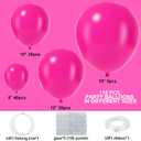 2 x Hot Pink Balloons 110Pcs Hot Pink Balloon Garland Arch Kit 5/10/12/18 Inch Matte Latex Hot Magenta Balloons Different Sizes as Baby Shower Birthday Wedding Bridal Princess Theme Party Decorations
