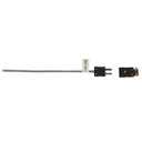 Cole-Parmer Type J Thermocouple Probe Quick Dis-Connector, with Mini-Connector, 18 (in) L, .125 Dia, Ungrounded Junction