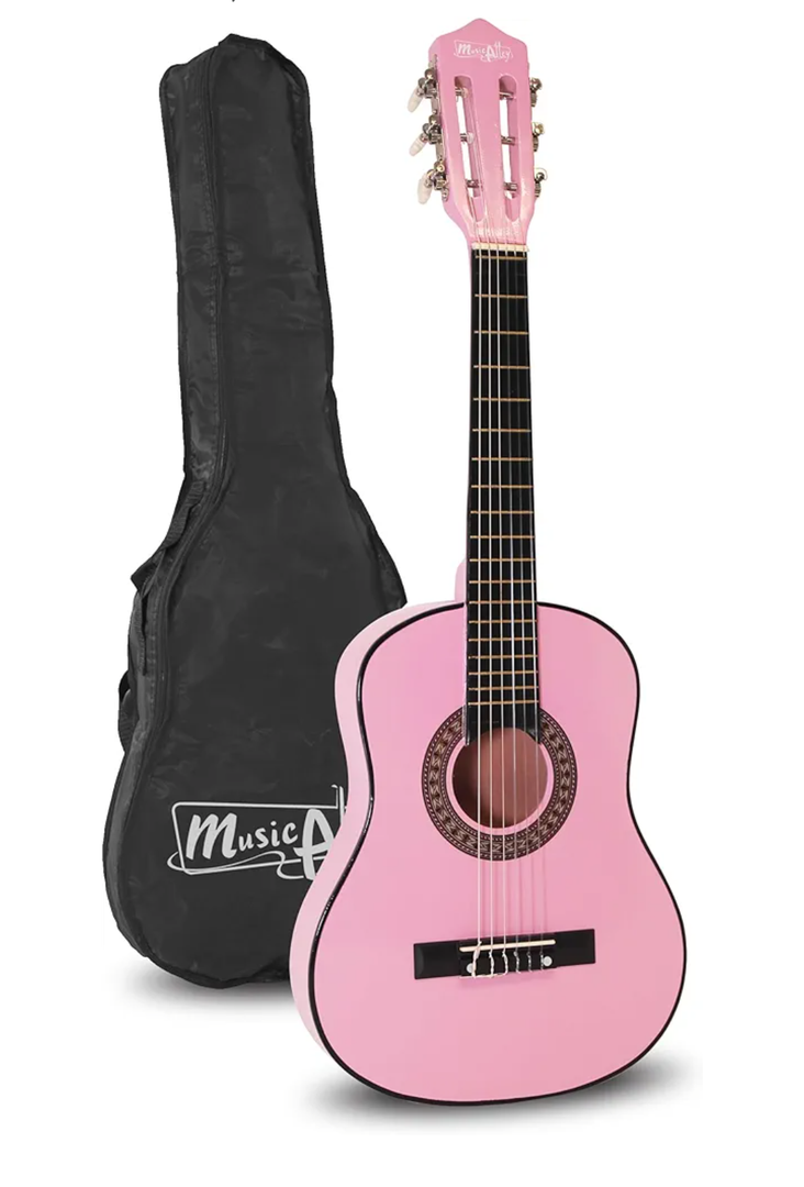 Music Alley MA-51 Music Alley 1/2 Size 30" Junior Classical Guitar, Pink