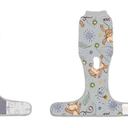 PetWarm Recovery Suit for Dogs, Dog Surgical Recovery Suit Female and Male, Dog Onesie for Surgery, Anti-Licking Dog Surgery Recovery Suit, Monkey Pattern, Grey, S