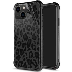 ZHEGAILIAN for iPhone 15 Pro Case, Military-Grade Protection, All-Around Shockproof Corners, Anti-Scratch Phone Case for iPhone 15 Pro - Black Grey Leopard