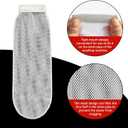 64-Piece Lint Trap and Cable Ties Set for Washing Machine, Includes 16 Nylon Mesh Lint Traps and 48 Cable Ties, Easy and Effective Lint Filtration (White)