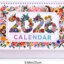 icceemee 2026 Calendar Desk Calendar DIY Diamond Painting Art with Animals theme Calendar, Monthly Flip Planner with To-Do List, Handmade Craft for Office & Home Decor Gift