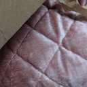 Cosybay Velvet Quilt Set Queen 3pcs Box Stitch Oversized Bedspread Coverlet, Full/Queen