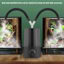 jzNchp-reptile humidifier fogger Dual Reptile Fogger & Plant Humidifier - 2.5L Tank Mister with Adjustable Nozzles, 11.8" H x 7" W for Reptile Tanks/Vivariums, Terrarium Plants Accessories