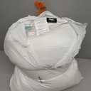 Set of 2 Standard Size Down Pillows - Goose Feather & Down Blend Pillows 440 Fill Power, 100% Cotton Cover, Hypoallergenic, Medium Support