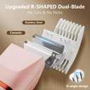 Hair Removal Epilators Bikini Trimmer for Women, Painless Waterproof Electric Foil Shaver Razors for Facial Leg Body Armpit, Ceramic Blade with Type-C Charging, Travel Size, SE Version