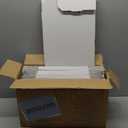 MEBRUDY 10x7x3 Inches Shipping Boxes Pack of 25, White Corrugated Cardboard Box for Mailing Packing Literature Mailer