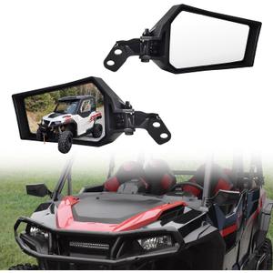 Rearview Side Mirrors for Polaris General XP 4 1000 16-24, Adjustable Clear Folding Side Mirrors for Polaris General 1000/4 1000 / XP 1000 / XP 4 1000 2016-2024 Accessories (2PCS)