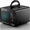 Ozone Generator 168,000mg/h, Commercial Ozone Machine Odor Removal, High Capacity Ozone Machine, Home Ozone Generator for Car, Home, Smoke, Pet, etc (Black) - by TTDMK