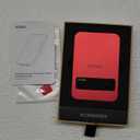 Magnetic Phone Charger, 5000mAh Ultra-Slim Magnetic Power Bank, Magnetic Portable Charger with USB-C Cable and Kickstand, Battery Pack Compatible with iPhone 16/15/14/13/12 Series and More, Red