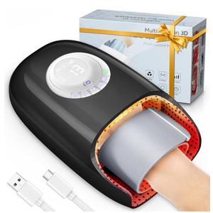 SKRFORM Hand Massager with Heat and Compression, Hand Massage for Arthritis and Carpal Tunnel Relief, 6 Modes Pressure Point Therapy, Blowing Wrist Massager, Finger & Palm Kneading, Gifts for Mom Dad