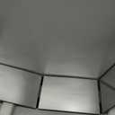 OLIBUY 3 Way Mirror for Hair Cutting, Three Way Mirror for Shaver and Makeup, Height Adjustable with Two Hold Nails, 360 Viewing Angle, Clear Anti-Fog HD Glass (Black Without Led)