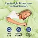 King Pillow Cases Set of 4 - Ultra Soft Hotel Quality Pillowcase Covers - Comfy, Cozy & Wrinkle Free - Shrinkage & Fade Resistant - Machine Washable Pillow Protectors - 4 Piece Set - Light Sage Green