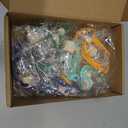 Boao 15 Pcs Christmas Employee Appreciation Gifts Hanging Car Air Freshener Diffuser Bottles Bulk Empty Perfume Glass Bottle Pendant with Christmas Tree Cards & Stickers for Essential Oil Fragrance