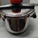 6 Quart Stainless Steel Pressure Cooker, Heavy Duty Stovetop Pressure Cooker, Induction Compatible, Safety Lock, Even Heat Base, Ideal for Family Meals & Daily Cooking