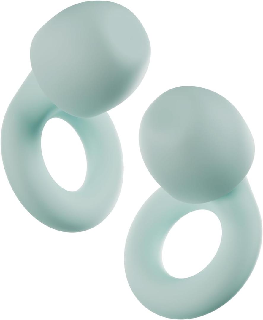 Loop Quiet 2 Ear Plugs - Ultra-Comfy Reusable Noise-Reducing Earplugs for Sleep, Deep Focus, Travel, Sensitivity | Flexible Hearing Protection | Customizable Fit | 24dB (SNR) Noise Reduction (Mint)