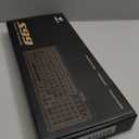 AULA S99 Wireless Keyboard, Tri-Mode Bluetooth/2.4GHz/USB-C Cute Creamy Gaming Keyboard with Number Pad RGB Backlit, Media Knob Custom Computer Keyboards for MAC Xbox PC Gamer - Gradient Purple