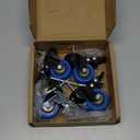 Stem Caster Wheels 2 inch Heavy Duty, Swivel Threaded Stem Mount Casters Set of 4 with American Size UNC 1/4"-20 x 1