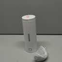 Portable Travel Electric Kettle, 350ml Small Electric Tea Kettle, Mini Hot Water Boiler 304 Stainless Steel Automatic Shut off and Dry Protection (White)