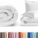 CGK Unlimited White Duvet with Comforter Pill - White Alternative Down Comforter
