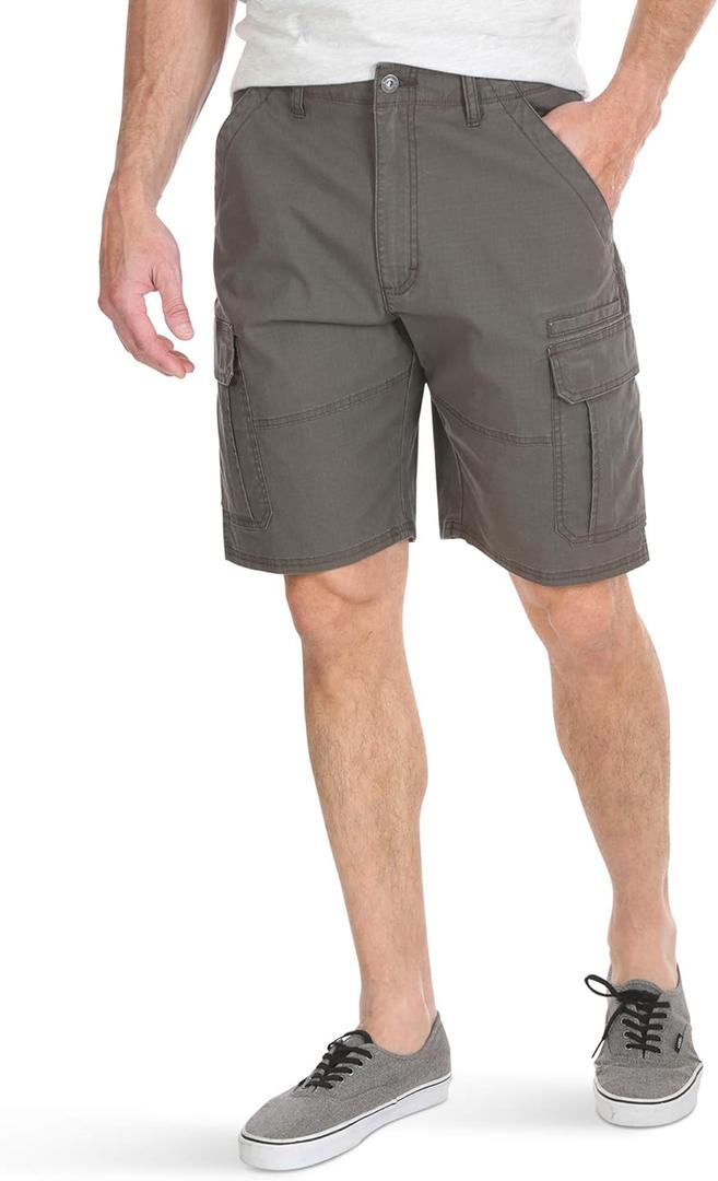 Wrangler Authentics Men's Classic Cargo Stretch Short (54, Olive Drab Ripstop)