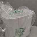 iDesign Small Slim Plastic Bathroom Trash Can, Garbage Can for Bedroom, Office, Desk, Dorm, White