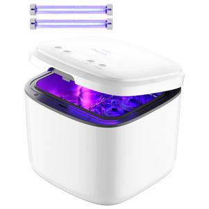 IAGREEA UV Cleaning and Dryer, 4 in 1 UV Box with 2 Fluorescent Tubes, Suitable for Baby Toys, Toothbrushes, Keys and Other Household Items, One-Click Sstart, Touch Control, No Cleaning Required
