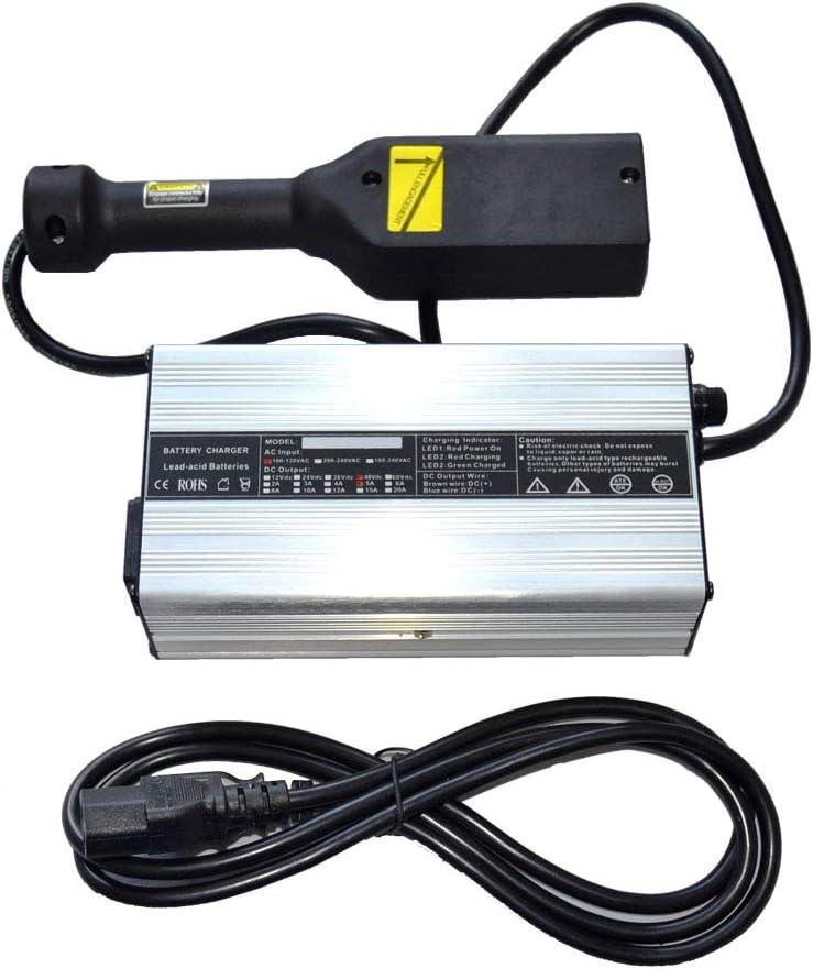 48 Volt Portable Golf Cart Charger 48 Volt 5A Battery Chargers Trojan Golf cart Batteries Golf Cart Accessories with Powerwise Plug D Style for EZ-GO TXT Medalist Club Ezgo Yamaha