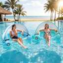 Pool Chair Float Adults Inflatable Pool Float Chair with Detachable Canopy, 47 inches x 39 inches