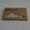 6-Pack Baby Washcloths - Soft Absorbent Viscose from Bamboo Wash Cloths for Babies, Kids, Toddlers, Infant, Newborn Bath Towels, Gentle on Sensitive Skin, 10x10 Reusable Face Towels (Stone/Dove)