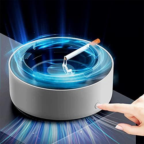 Rehenbsem 2 in 1 Multifunctional Smokeless Ashtray,Air Purifier Ashtray with Filter, Purifier Ashtrays for Cigarettes Car Indoor (Grey)