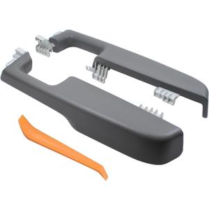 MOTOKU Pair Front Door Armrest Handle Light Gray for Chevy Silverado Silverado Tahoe for GMC Sierra Yukon for Cadillac Escalade 2000-2006 Left Driver and Right Passenger Side