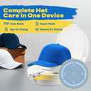 Hat Cleaner, Automatic Hat Steamer Shaper, Cap Care Machine Cleaner, Steam Cleaning & Ironing and Fast Drying for Baseball Caps, Bucket Hats, Felt Hats