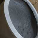 Kante 18 Inch Dia Round Concrete Planter, Indoor Outdoor Large Plant Pot with Drainage Hole and Rubber Plug for Home Patio Garden, Weathered Concrete