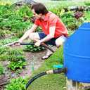 Rain Barrel Spigot Kit 1" (diameter 32 mm) PVC Bulkhead Fitting with Ball Valve and Thread Seal Tape and Garden Hose Male Threaded Adapter (kit for 1inch Female)