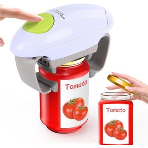 Higher Torque Electric Jar Opener for Seniors with Arthritis Fit Almost Jars Size, Strong Tough Automatic Jar Opener for Weak Hands, Hands Free Battery Operated Bottle Opener for Arthritic Hands, Purple