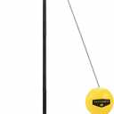 Hathaway Tetherball Set for Backyard for Families - Black and Yellow, Medium, Small