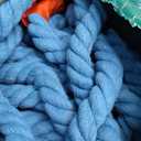 Outdoor Games 60ft Tug of War Rope for Kids Adult, Field Day Family Reunion Outside Yard Backyard Lawn Carnival Camping Picnic Games for Team Building, Blue