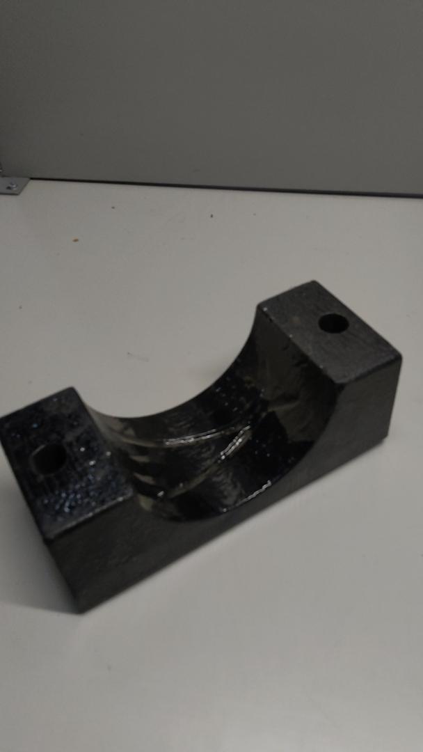 Tensioning wheel mounting block