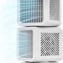 Hotsales Rechargeable 360 Desk Fan | Dual Head USB Table Fan with 6000mAh Battery, 6 Speeds, Digital Display, 120 Oscillating, for Bedroom Office Dorm