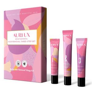 Hair Remover Cream for Face, 15 Minutes - Facial Hair Removal for Women, Hair Removal Trilogy Kit for Coarse, Fine and Stubborn Hairs, Removes Hair from Chin, Upper Lip & Sideburns (1 Set)