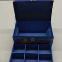 Treasure Chest Box Desktop Size 10"x6"x6" for Teachers and Classroom Toy Prizes Awards for Star Students