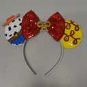 Atvscay Mouse Ears Headband Classic Sequin Ears Headband Girls Costume Hair Accessories For Women